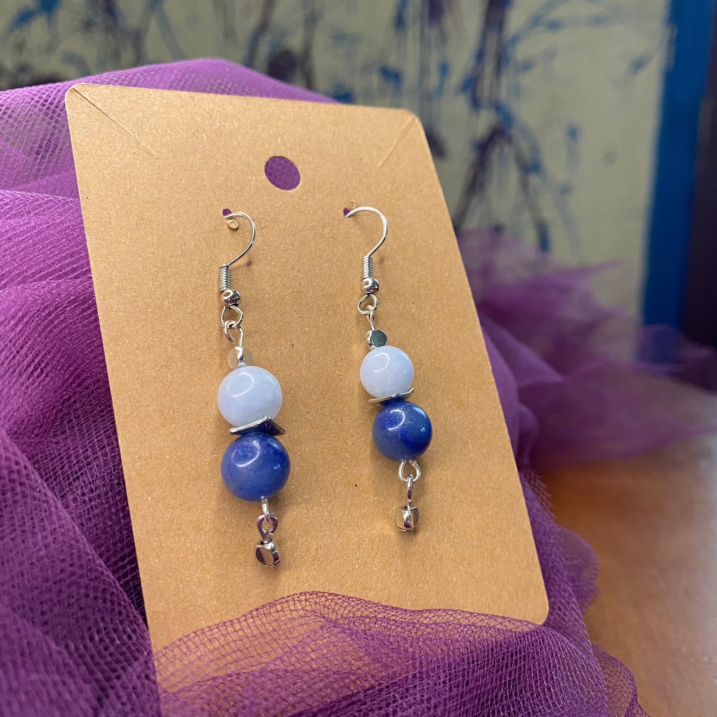 Semi-Precious stone beads with metal accents