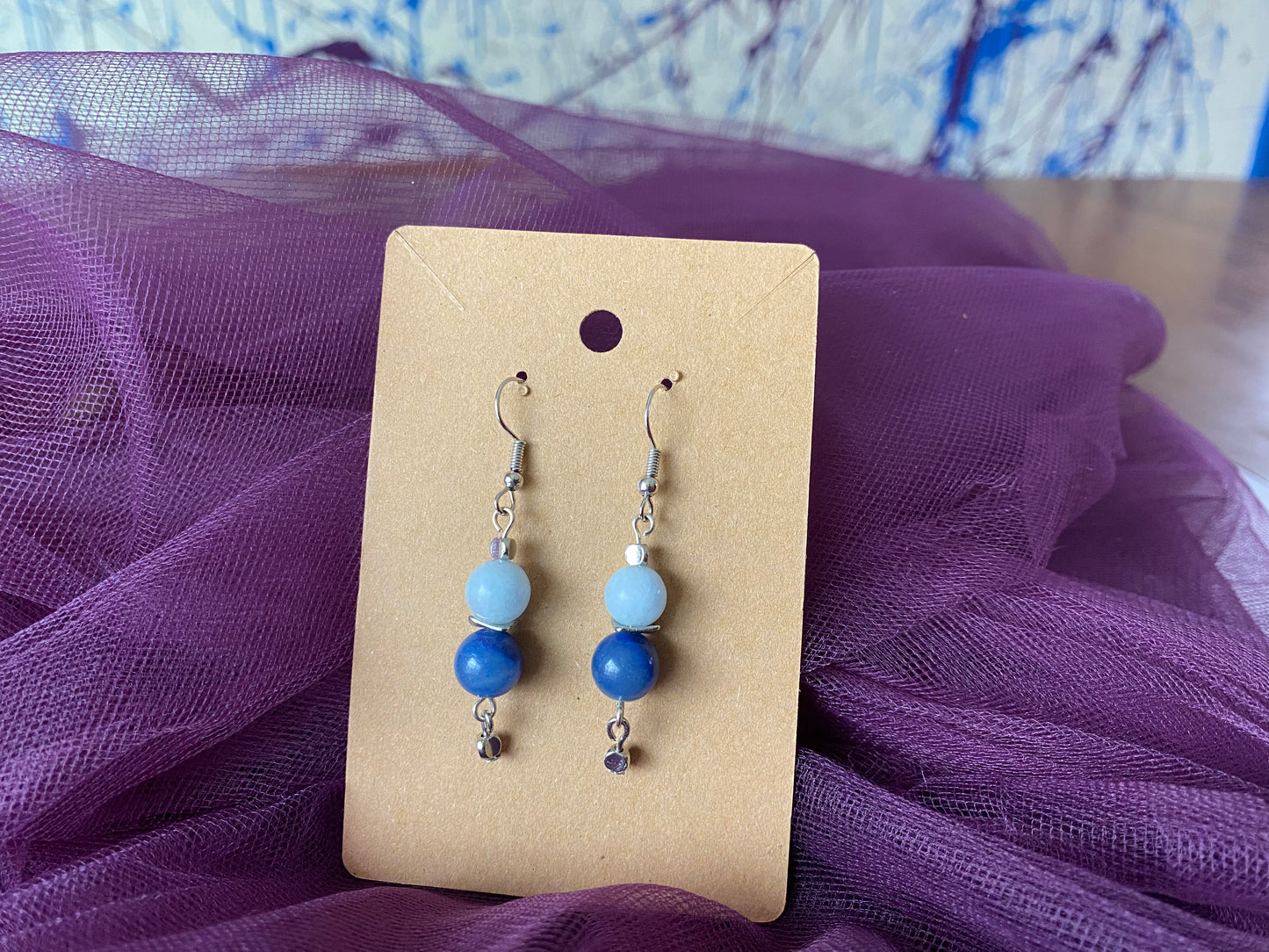 Semi-Precious stone beads with metal accents