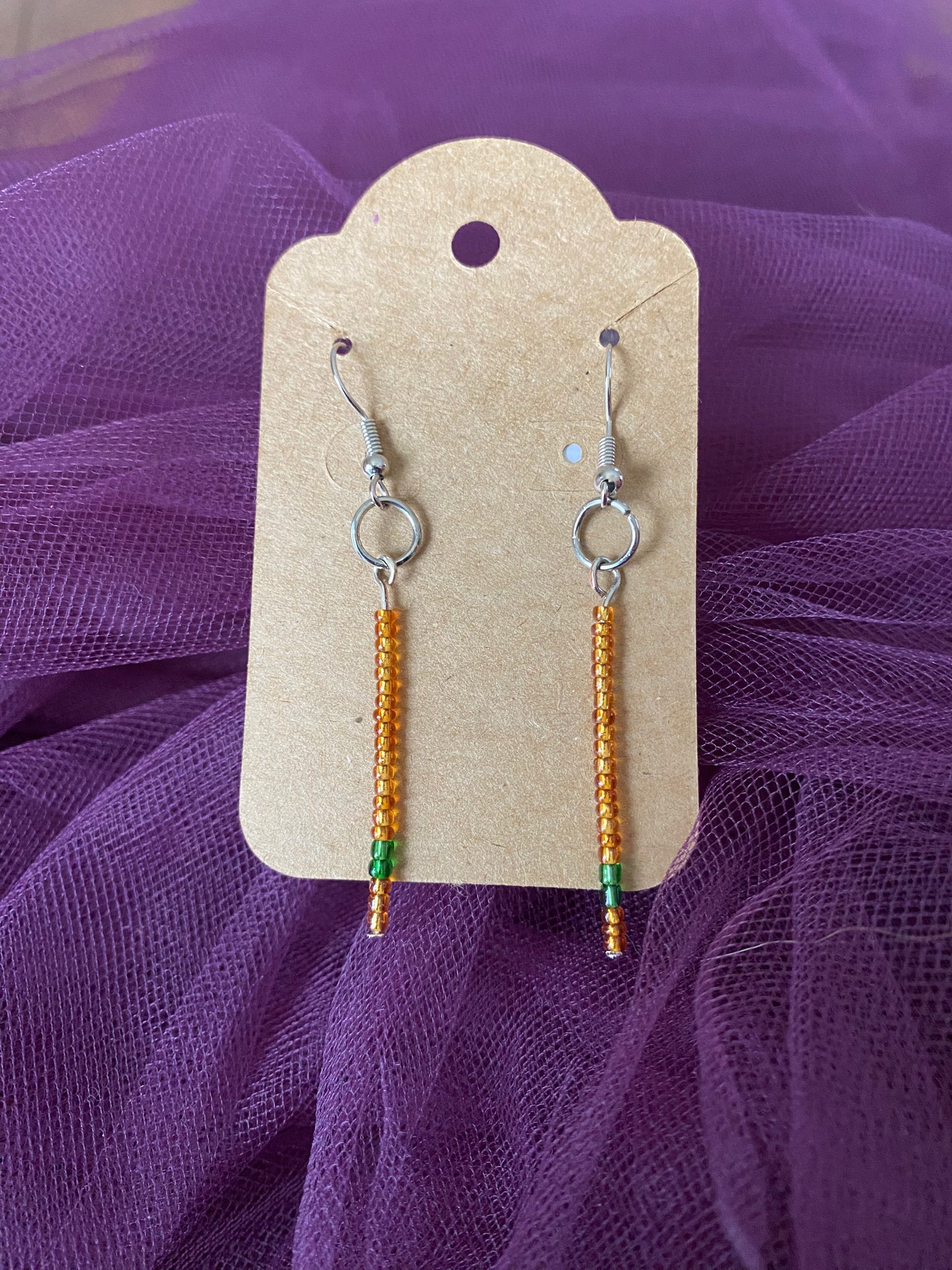 Glass Seed Bead Earrings
