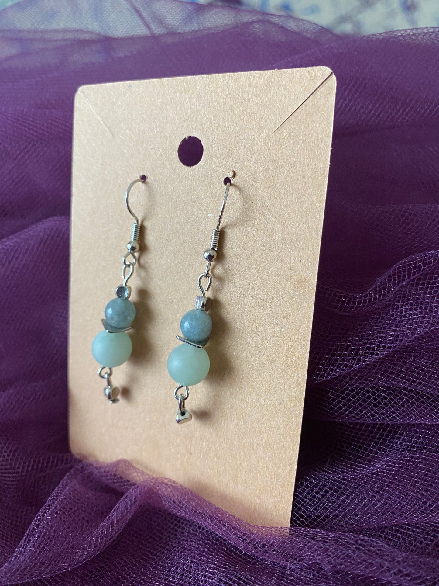 Semi-Precious stone beads with metal accents