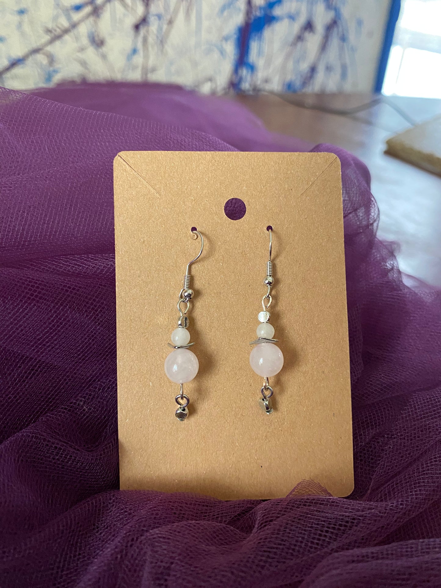 Semi-Precious stone beads with metal accents