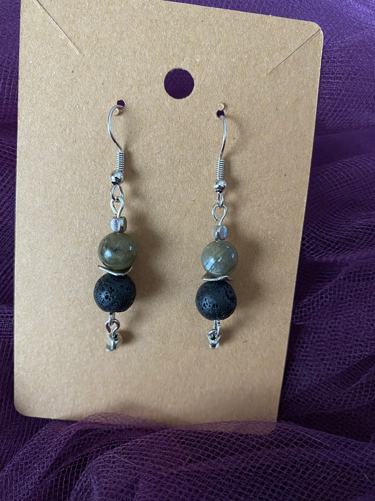 Semi-Precious stone beads with metal accents