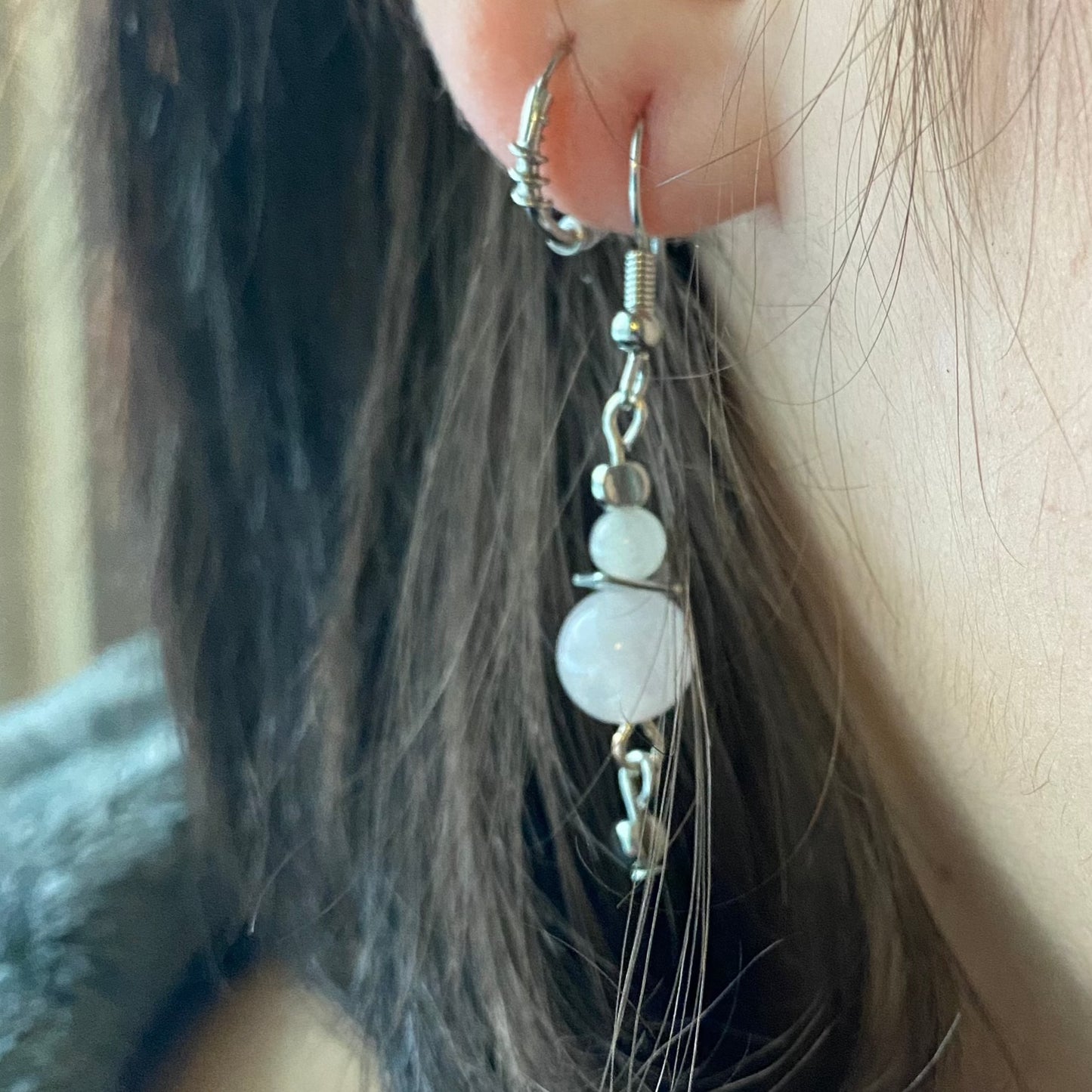 Semi-Precious stone beads with metal accents