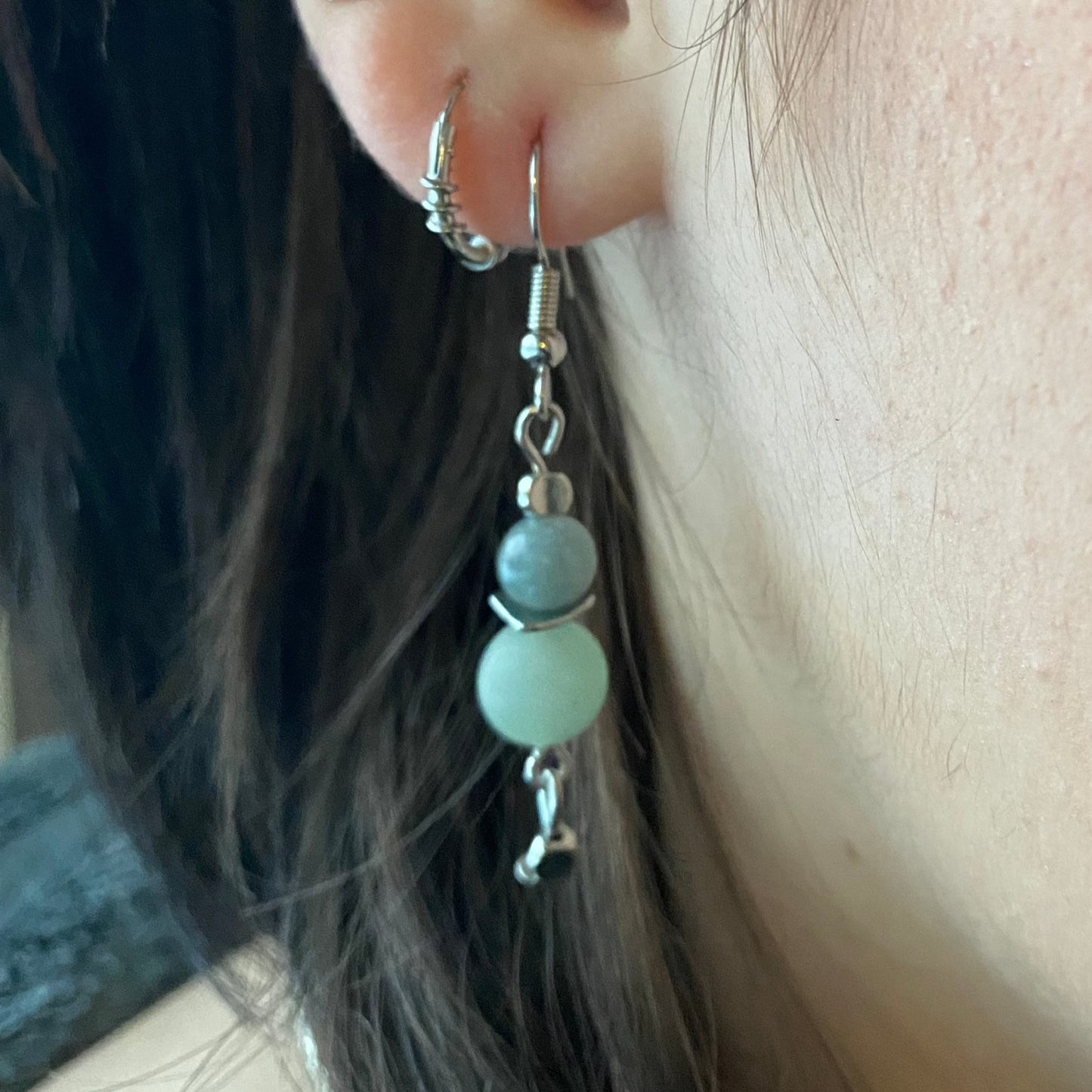 Semi-Precious stone beads with metal accents