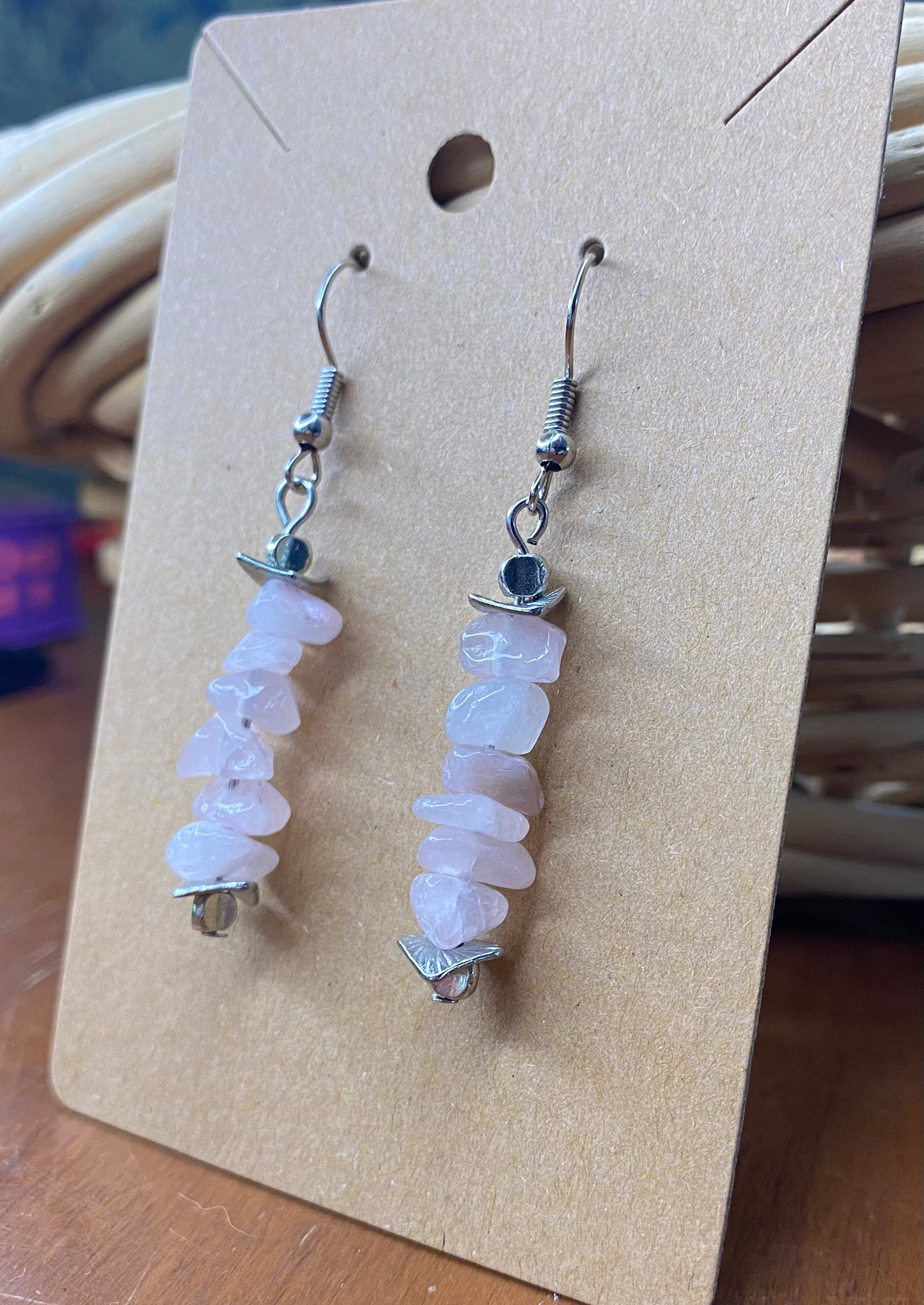 Semi-Precious Dropdown Earrings