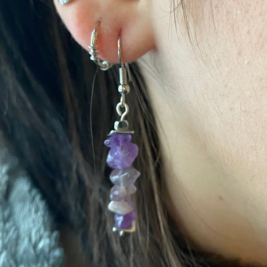 Semi-Precious Dropdown Earrings