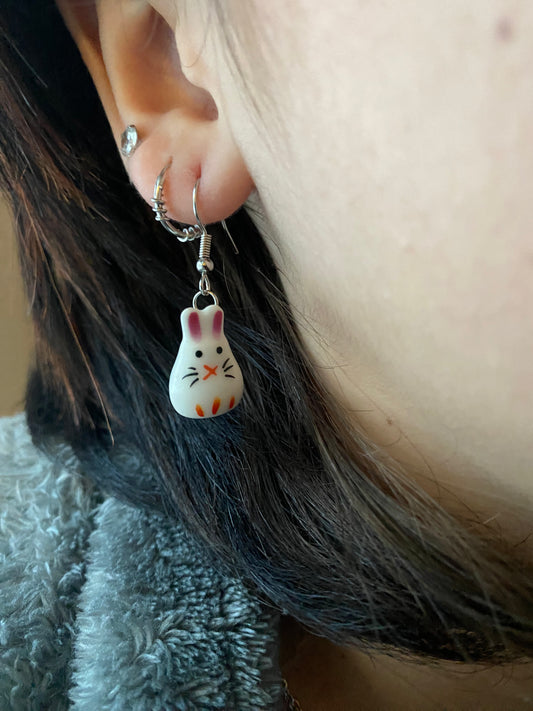 Bunny dangle earrings